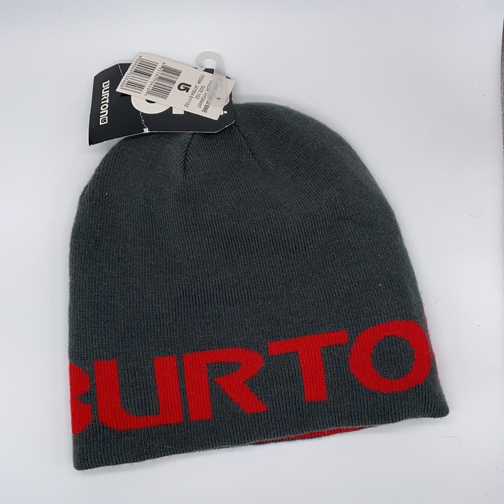 Burton Reversible Beanie gray red